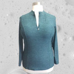 Torrid Emerald Green Swimsuit Rashguard Top